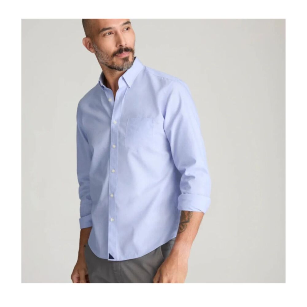 Untuckit Hillside Select Wrinkle Free Button Down Shirt Blu XL